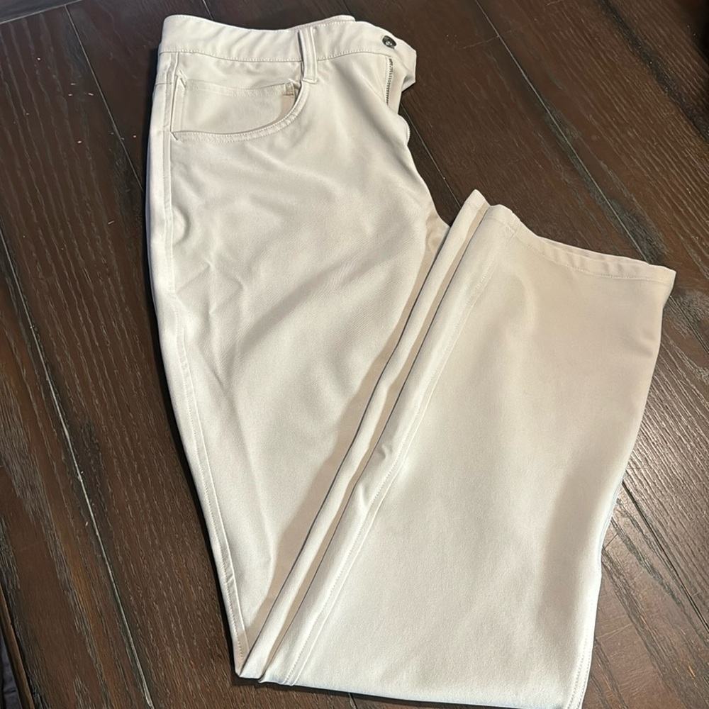 FootJoy Men’s Golf Pants - Athletic Fit - 33 waist & 32 Length. Khaki color.